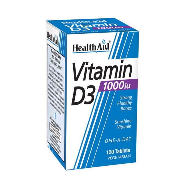 HEALTH AID - Vitamin D3 1000IU | 120tabs