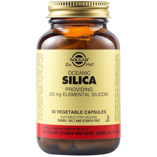 SOLGAR - Oceanic Silica 25 mg | 50 Vegetable caps