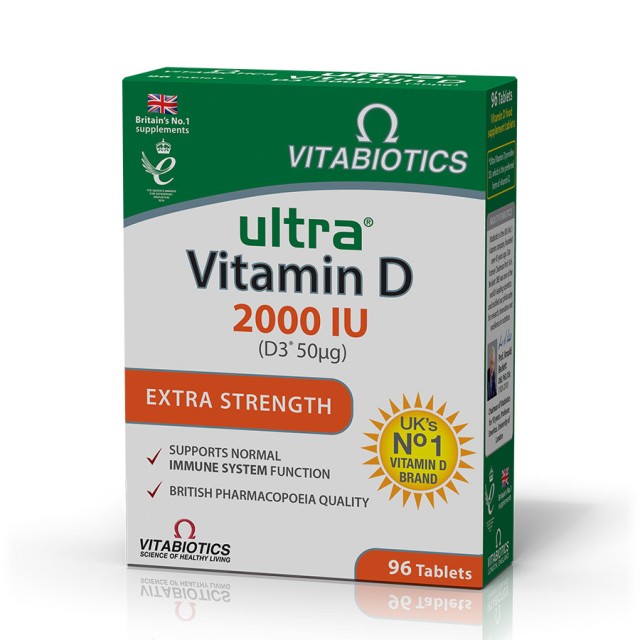 VITABIOTICS - Ultra Vitamin D 2000 IU D3 50μg | 96tabs
