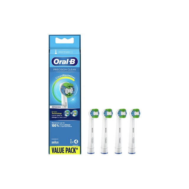 ORAL-B - Precision Clean Ανταλλακτικές Κεφαλές Clean Maximiser για Ηλεκτρική Οδοντόβουρτσα | 4τεμ