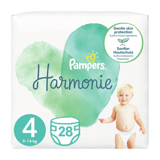 PAMPERS - Harmonie Πάνες No.4 (9-14 kg) | 28 τμχ