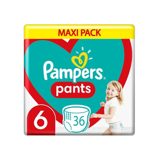 PAMPERS - Pants Πάνες-Βρακάκι Jumbo Pack No6 (15+ kg) | 36 τμχ