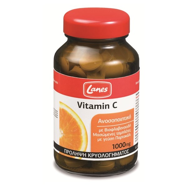 LANES - Vitamin C 1000mg με Βιοφλαβονοειδή | 60chew.tabs