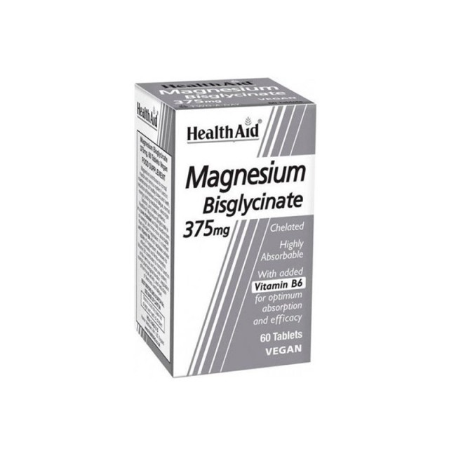 HEALTH AID - Magnesium Bisglycinate 375mg | 60 tabs