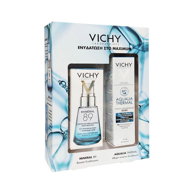 VICHY - Promo Mineral 89 Daily Booster (30ml) & Aqualia Thermal Light Cream (30ml)