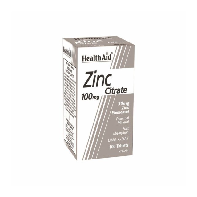 HEALTH AID - Zinc Citrate 100mg | 100tabs