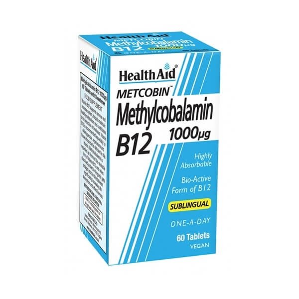 HEALTH AID - Metcobin Methylcobalamin B12 1000μg | 60tabs