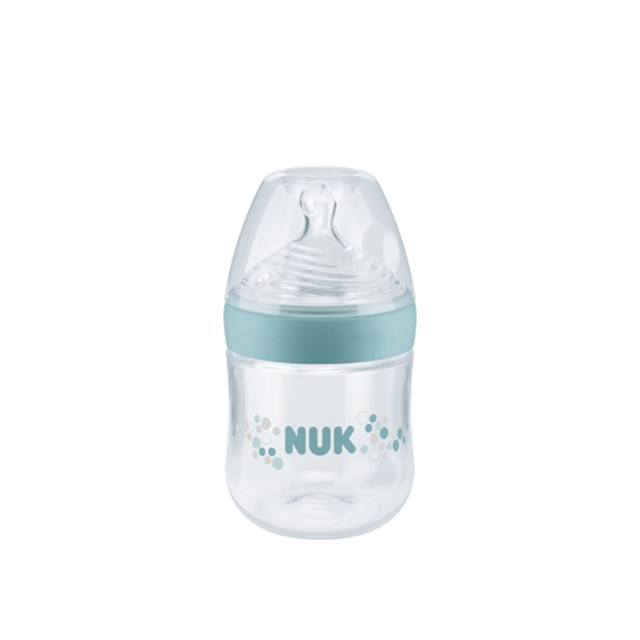 NUK - Nature Sense Μπιμπερό Πλαστικό με Θηλή σιλικόνης Πράσινο Small 0-6m (10.743.720)|150ml