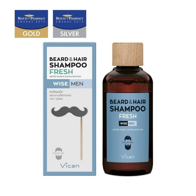 VICAN - Wise Men Beard & Hair Shampoo Fresh | 200ml