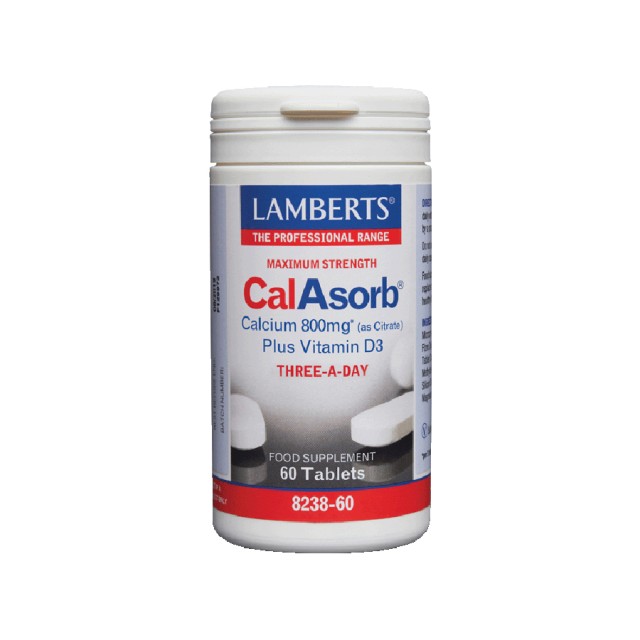 LAMBERTS - CalAsorb Calcium 800mg Plus Vitamin D3 | 60 tabs