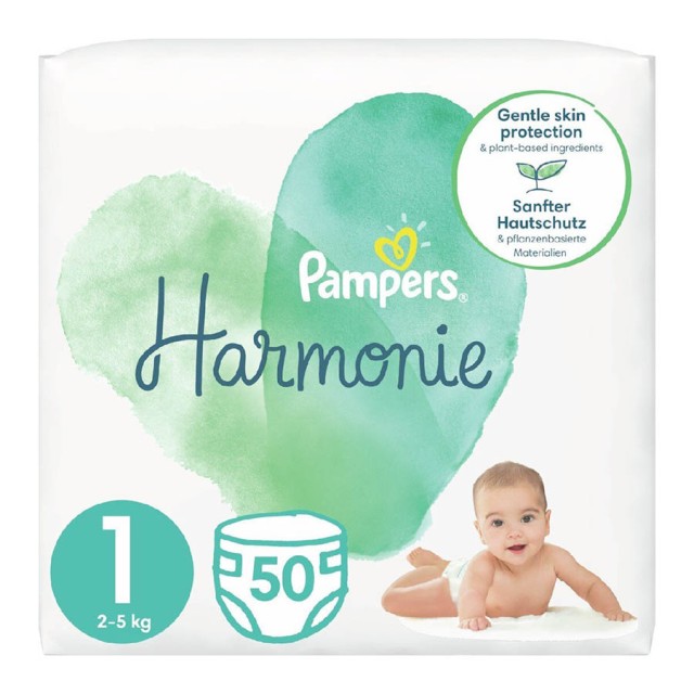 PAMPERS - Harmonie No 1 (2-5kg) | 50 τμχ