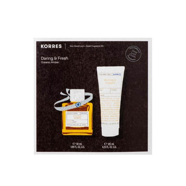 KORRES - Promo Daring & Fresh Oceanic Amber  Eau de Toilette (50ml) & Aftershave balm (125ml)