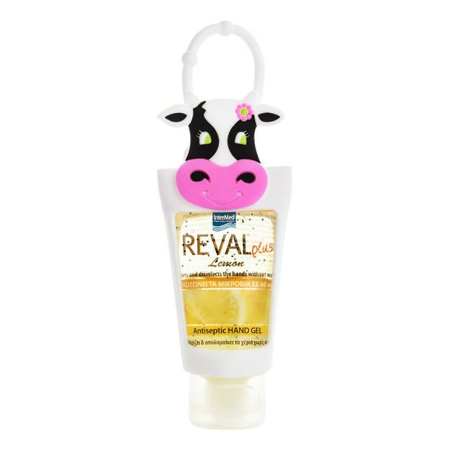 INTERMED - Reval Plus Lemon Kids Antiseptic Hand Gel Cow Case | 30ml