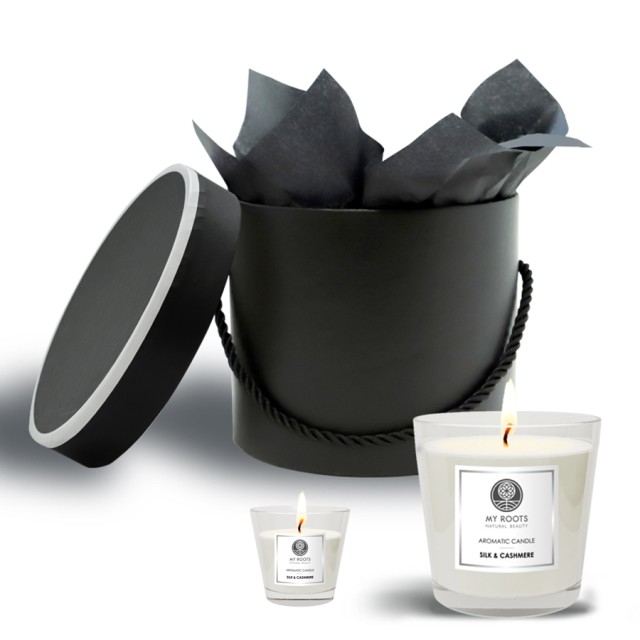 MY ROOTS - Silk & Cashmere Classic Candle Gift Set | 240gr+64gr