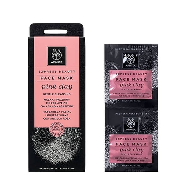 APIVITA - Express Beauty Face Mask Pink Clay | 2x8ml