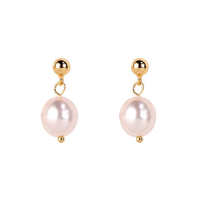 DALEE - Jewels Earrings No 05416 Gold Plated Teardrop Pearl | 1 Ζευγάρι