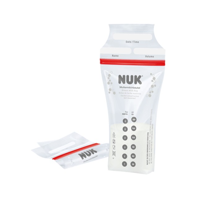 NUK - Σακουλάκια Αποθήκευσης Μητρικού Γάλακτος 180ml (25τμχ)