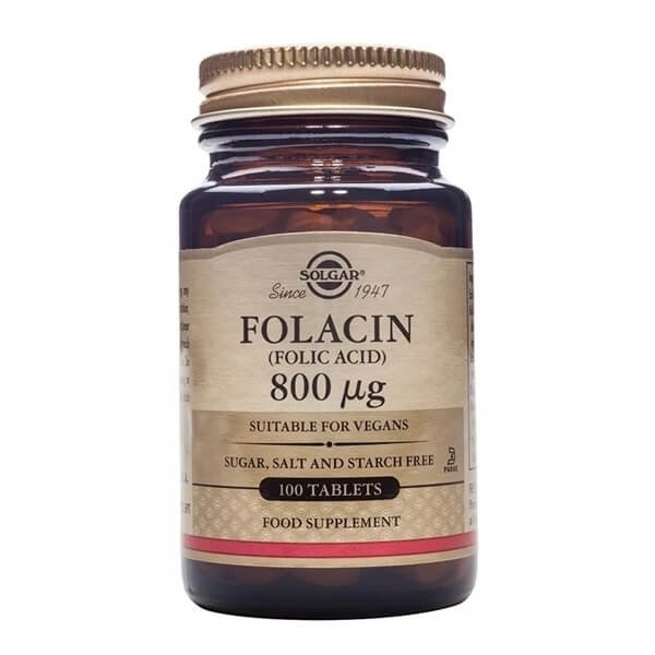 SOLGAR - Folacin (Folic Acid) 800μg | 100tabs