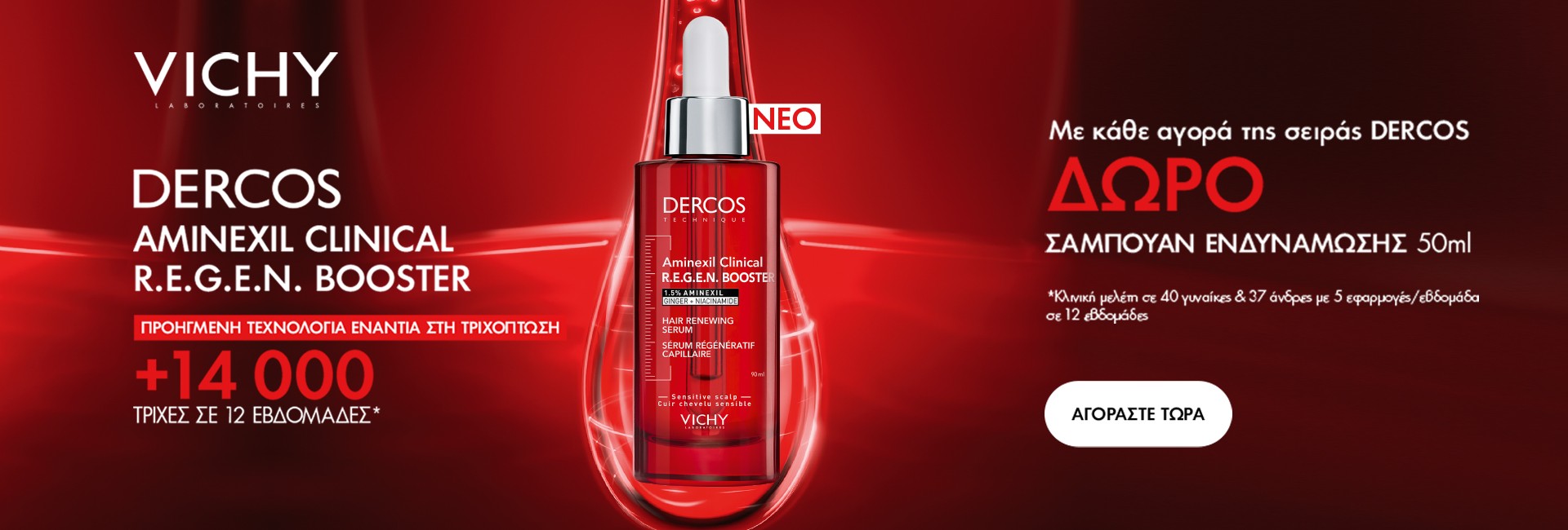 Με κάθε αγορά της σειράς Dercos,