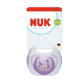 Nuk First Choice Πιπίλα με Θηλή Σιλικόνης Μωβ Καγκουρό 18-36m, 1 τεμάχιο