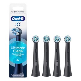 ORAL-B - iO Ultimate Clean Black Ανταλλακτικές Κεφαλές | 4τμχ