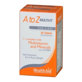 HEALTH AID - A to Z Multivit and Minerals with Lutein | 30tabs
