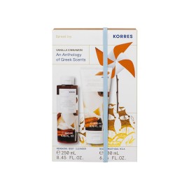 Korres Promo Vanilla Cinnamon Renewing Αφρόλουτρο 250ml & Vanilla Cinnamon Smoothing Milk Ενυδατικό Γαλάκτωμα Σώματος 200ml