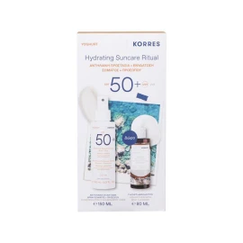 Korres Γιαούρτι Αντηλιακό Γαλάκτωμα Spray Σώματος και Προσώπου SPF 50+ & Αφρόλουτρο 80ml