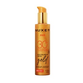 Nuxe - Sun Oil Gold SPF30 - Ιριδίζον λάδι μαυρίσματος για πρόσωπο & σώμα SPF30 150ml