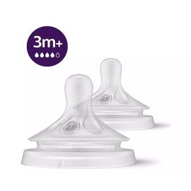 AVENT - Natural Response Teat Θηλή ροής 4 (SCY964/02) 3m+ | 2τμχ