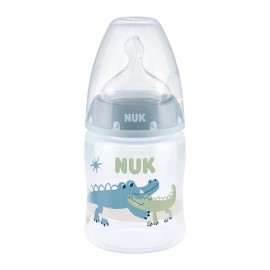Nuk - First Choice Πλαστικό Μπιμπερό με Θηλή Σιλικόνης 0-6m & Δείκτη Ελέγχου Θερμοκρασίας (10743875) 150ml