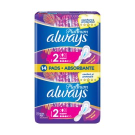 Always Σερβιέτες Ultra Platinum Super Plus 14 Τεμάχια