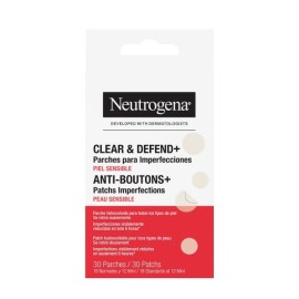 Neutrogena Clear&Defend+ Acne Patches, Επιθέματα Προσώπου για Ατέλειες & Επιδερμίδες με Tάση Ακμής, 30τμχ