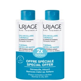 Uriage Promo Eau Thermale Micellar Water Καθαριστικό Ιαματικό Νερό για Πρόσωπο & Μάτια, 2x500ml