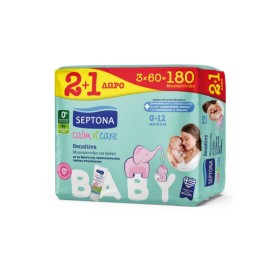 SEPTONA - Calm N Care Μωρομάντηλα Sensitive (2+1Δώρο) | 3x60τμχ