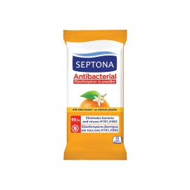 SEPTONA - Antibacterial Hand Wipes Orange | 15wipes