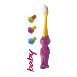 ELGYDIUM - Baby Toothbrush (Ροζ-Φούξια) | 1τμχ