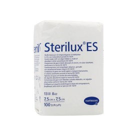 HARTMANN - Sterilux ES μη αποστειρωμένη βαμβακερή απορροφητική γάζα 7,5x7,5cm | 100τμχ