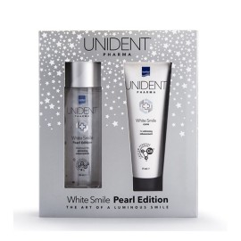 Intermed Promo Unident White Smile Pearl Edition Mouthwash 100ml & Toothpaste 75ml