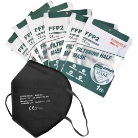 Barbeador Max Mask FFP2 Μάσκες Μαύρες Προστασίας Ενηλίκων 20 τεμάχια