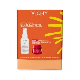 Vichy Promo Capital Soleil UV-Age Daily SPF50+ 40ml & Liftactiv Collagen Specialist 16 Day Cream 15ml