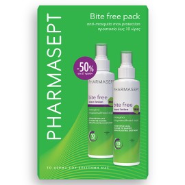 Pharmasept 1+1 Pharmasept Bite Free Insert Lotion Max-Άοσμη Εντομοαπωθητική Λοσιόν σε Σπρέι Κατάλληλη για Παιδιά, 2x100ml
