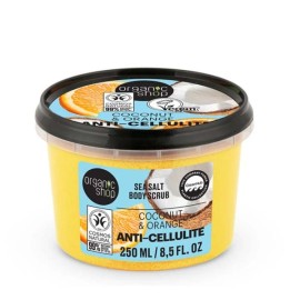 Organic Shop Anti-Cellulite Sea Salt, Scrub Σώματος κατά της Κυτταρίτιδας με Καρύδα & Πορτοκάλι 250ml