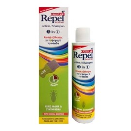 Unipharma Repel Anti Lice Restore-Σαμπουάν & Λοσιόν για την Απαλλαγή από τις Ψείρες & τις Κόνιδες, 200gr