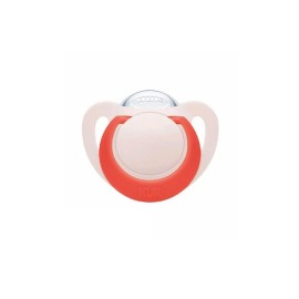 NUK - Star Ορθοδοντική Πιπίλα Σιλικόνης 6-18m Ροζ (10.736.781) | 1τμχ