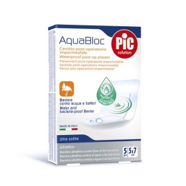 PIC SOLUTION - Aquabloc Αυτοκόλλητες Αδιάβροχες Γάζες 5x7cm | 5τμχ