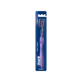 Oral-B Dual Clean Χειροκίνητη Οδοντόβουρτσα Μέτρια 1 Τεμάχιο