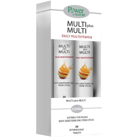 Power Of Nature Multi + Multi stevia Plus 1+1 Δώρο 2x20efftabs