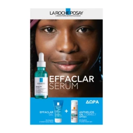 La Roche-Posay - Promo Effaclar Serum, Ορός κατά των επίμονων ατελειών 30ml, με ΔΩΡΟ Effaclar Gel 50ml & Αnthelios Oil Correct SPF50+ 3ml
