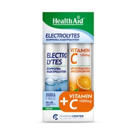 Health Aid Promo Electrolytes 20 Αναβράζοντα Δισκία & Vitamin C 1000mg 20 Αναβράζοντα Δισκία